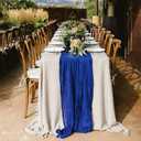 6 Pack 10FT Cheesecloth Table Runner 20 x 120 inch Long Boho Rustic Gauze Romantic Cheese Cloth Sheer Table Runner for Wedding Dining Event Birthday Anniversary Party Decoration(Royal Blue)