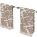 HITSLAM Chrome 25.7 Inch Towel Bar for Bathroom, SUS304 Stainless Steel Bathroom Towel Rack Wall Mounted, Modern Home Decor Bath Towel Holder with Hardware Accessories