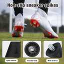 12 Pack 13mm + 16mm Football Boot Studs Replacement, Plastic Studs for Soccer Cleats with Nail Remover Rugby Soccer Screw-in Spikes, Suitable for Shoes with Spikes Requiring a Screw Diameter of 5mm