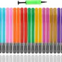 18 Pcs Inflatable Light Sabers - 9 Vibrant Colors, Inflatable Lightsaber with Air Pump for Star Wars Themed Party, Inflatable Sword Toys Party Bags Stocking Stuffers for Kids Cosplay Party Favors
