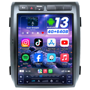 for Ford F150 Radio 2009 2010 2011 2012 Upgrade, 8core CPU Stereo System,12.1inch Touch Screen,Carplay and Android Auto,Free Camera (Only fit Manual AC!)