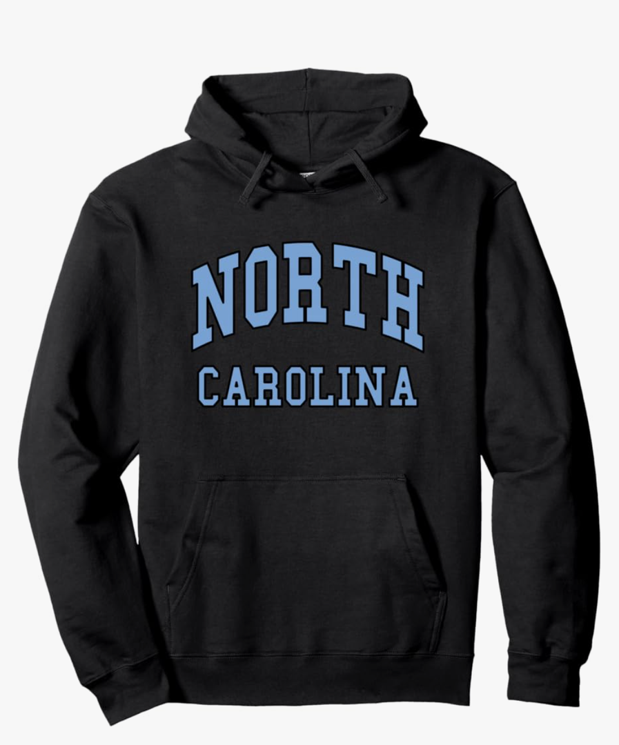 NORTH CAROLINA - Throwback Design - Classic Pullover Hoodie,