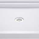 DreamLine SlimLine 36 in. D x 60 in. W x 2 3/4 in. H Center Drain Single Threshold Shower Base in White, DLT-1136600