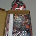 Horror Birthday Decorations for Boys Girls Adults, Halloween Theme Party Supplies Kit with Happy Birthday Banner Balloons Cake Topper Backdrop Tablecloth Hanging Swirls