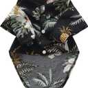 Hawaii Dog Shirt, Pet Summer T-Shirts Dog Style Floral Breathable Cool Clothes Hawaiian Shirts for Small Dogs and Cats Owner and Pet Shirts are Sold Separately
