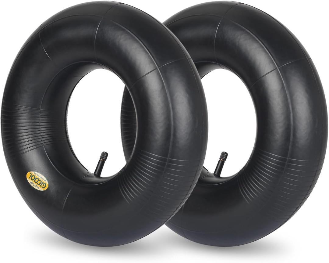 GICOOL 13x6.50-6 Inner Tube, 2 Pack with TR-13 Valve Stem, Heavy Duty, Universal Fit for Ride-on Mower, Razor Dirt Quad Lawn Mower, Yard Trailer, Go Kart, ATV, Yard Tractor, Snow Blower