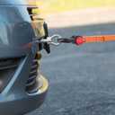 6 Pack 5/8" D Ring Shackles Set 3.25 Ton (7165 Lbs) Capacity with 3/4" Pin Heavy Duty Shackles with 3 Pairs Work Gloves for Towing Strap Winch Off-Road Truck Vehicle Recovery