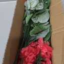 Artificial Geranium Fake Flowers for Outdoors Decoration, 6 Bundles Silk Geraniums Flower UV Resistant Look Real Faux Plants for Outside Planter Front Door Garden Patio Balcony Yard Home, Hot Pink