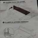 Hard Top Tri Fold tonneau Cover Compatible with 2016-2025 Toyota Tacoma 5ft Bed (60.5"), Alloy Steel and Fiberglass Made