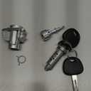 X AUTOHAUX 1 Set Door Lock Cylinder Set Kit with 2 Keys for Kia Optima 2011-2018 Left Driver Side Door Lock Set Tumbler with Key 819702TA00 81970-2TA00 LH Metal