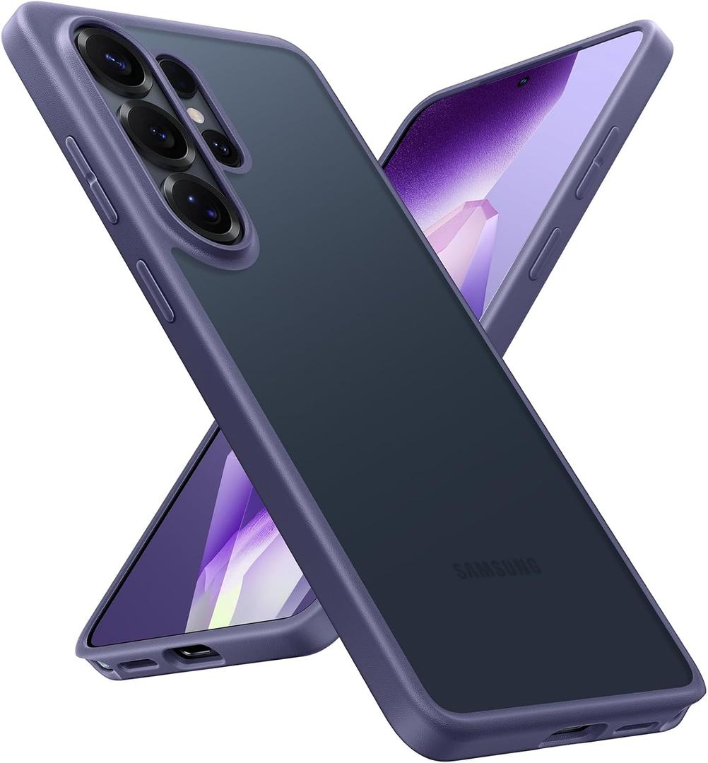TORRAS for Samsung Galaxy S26 Ultra Case, [12FT Military-Grade Protection] Slim Case for Samsung S26 Ultra Case Thin, Matte Translucent Purple, Thin, 6.9'' Guardian Series