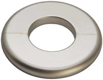 CAcoverVA 1 Piece Wall Split Flange, Self-Adhesive Escutcheon Plate for 33mm/1.3" Dia Pipe, ABS Round Plumbing Cover Plates for Bathroom Kitchen Toilet Faucet, Gold