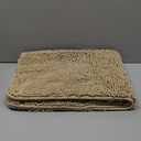 Smiry Dog Door Mat for Muddy Paws 36x24, Absorbs Moisture and Dirt Doormat, Non-Slip Washable Quick Dry Chenille Front Door Mat Indoor Entrance, Entryway Carpet for Inside Floor, Beige