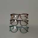 IBOANN Iconic Blue Light Glasses for Woman - Computer Glasses 99% Blue Light Blocking - Anti Eyestrain & UV Glare Protection