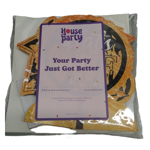HOUSE OF PARTY Graduation Table Decorations | 10 PCS Black and Orange Table Centerpieces | Double-Sided Congratulate Graduation Honeycomb Center Table Toppers for Grad Class of 2024 Party Supplies