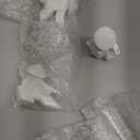 LYART Tea Pet Warrior Statue Figurine Tea Ornament Accessories Cute Kung Fu Tea Ceramic Sculpture Decoration Gift for Tearoom Home Office Children's Day Gift for Tea Lover (White a+b+c)