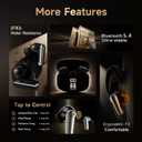 Studio-Quality Wireless Ear Buds with Deep Bass & Enhanced Audio Clarity, Bluetooth 5.4, 10-Year Lifespan Earbuds, ENC Noise Cancelling Calls, Secure Fit Memory Foam Tips, IPX6 Waterproof (Black)