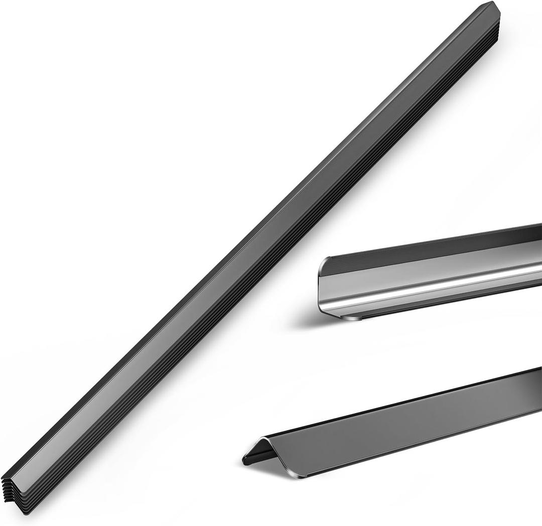 0.5x0.5x48 Inches 304 Stainless Steel Wall Corner Guards (10-Pack) Heavy Duty Rounded Corner Protector, Smooth Folded Edge Design for Wall Protection No adhesivey