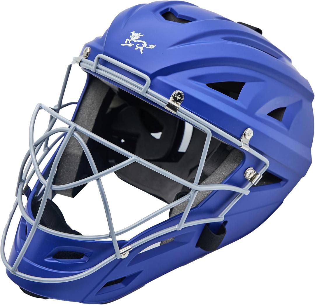 Baseball Catchers Helmet Matte (Large 7-71/2 inch) (Royal Blue)