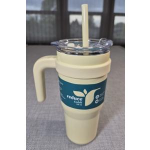 Reduce 24oz Cold Insulated Stainless Steel Straw Tumbler French Vanilla