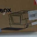 L7 Pro-Stainless Steel Litter Box with Lid, XXL Extra Large Enclosed Metal Cat Box for Kitty&Big Cats, Odor Control - Cat Litter Deodorizer, High Sided Enclosure with Scoop & Mat, Anti-Leakage-Grey