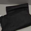 RYB HOME Panel Door Curtains for Sightlight, Blackout Full Privacy Assured Thermal Insulated Tricia French Door Shade for Small Windows, W12 x L69 inch, Black