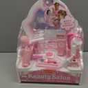 Melissa & Doug Wooden Beauty Salon Play Set, 18-Piece Vanity with Pretend Play Toys, Makeup, Mirror, Accessories & More, Preschool Toys for Girls & Boys Ages 3+ - FSC Certified