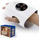 pryfey Hand Massager, 9 Modes 9 Intensities Hand Massage, Cordless Hand Massager for Arthritis and Carpal Tunnel, Gift for Men Women Parents Relaxation at Office,White