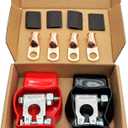 Battery Terminal Connectors,Car Battery Terminal for Marine Car Boat RV and Vehicles (1 Pair)