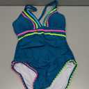 popvil Womens Tummy Control One Piece Swimsuit 2026  Flattering Slimming Bathing Suit Ruched Shapewear Modest Swimwear (Medium, Teal)