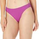 Amazon Essentials Women's Light-Support Classic Bikini Swimsuit Top, Violet, Small Top, Large Bottoms, Medium Bottoms