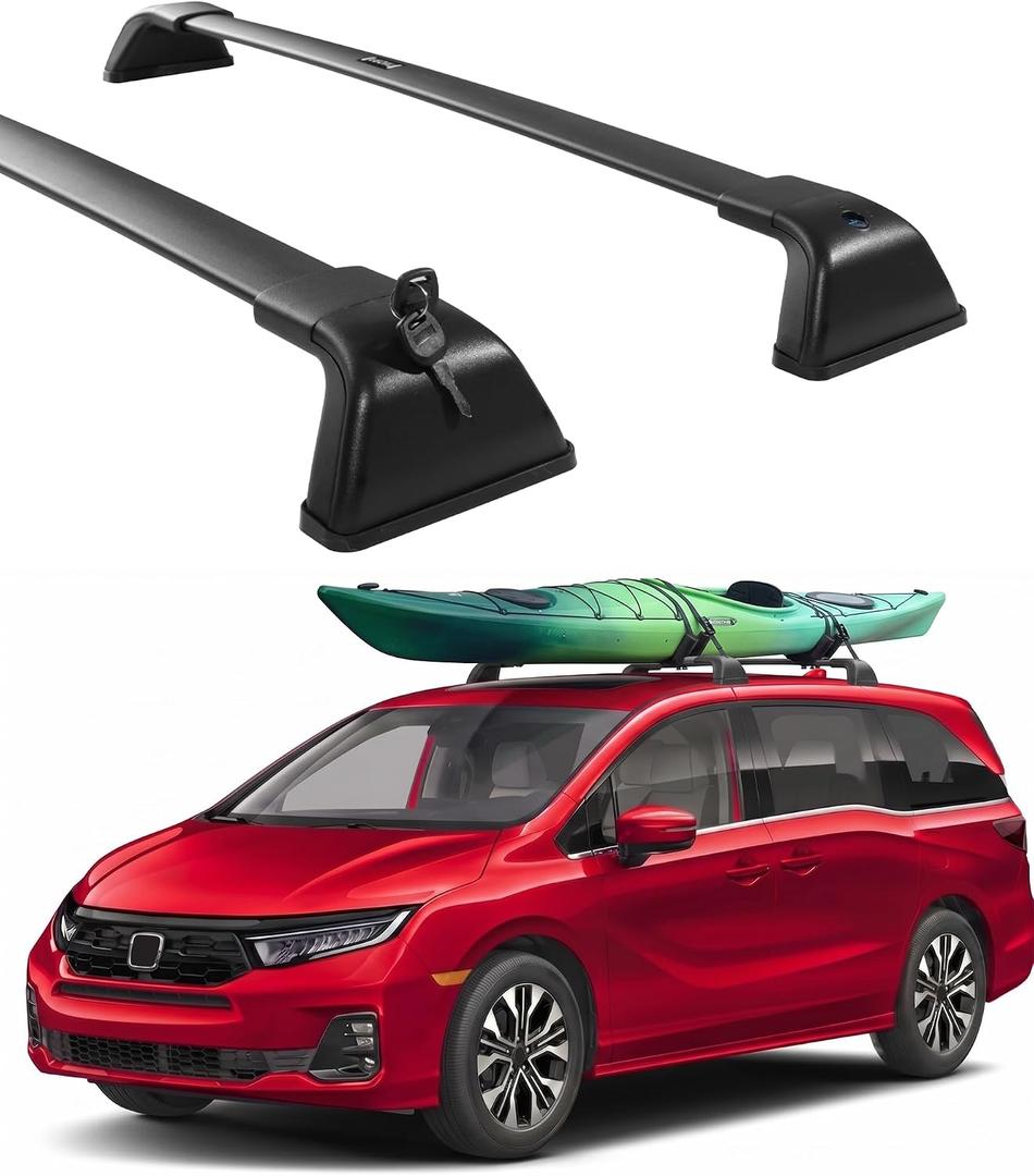 Lockable Roof Rack Cross Bars for Honda Odyssey 2018-2027 with Naked Roof