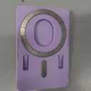 for MagSafe Wallet Stand, Magnetic Wallet Stand Adjustable, Phone Stand Card Holder with Secure Grip, for Samsung S25 S24 S23 Series and for iPhone 17 16 15 14 13 12 Series, Fit 3 Cards, Purple