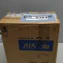 Transparent Trash Can, Bathroom Trash Cans with Lids, 2.6 Gallon Garbage Can for Bedroom, Office, Plastic Slim Waste Basket with Press Top Lid, 10L Clear Trash Bin for Home, Kitchen (Blue)