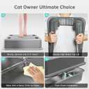 WoofiGo Enclosed Stainless Steel Cat Litter Box with Lid, XL Extra Large Litter Box for Big Cats, Metal Litter Pan High Sided, Never Absorbs Odors, Anti-Urine Leakage, Easy Cleaning, Include Scoop
