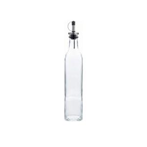 Restaurantware RW Base 16.9 Ounce Olive Oil Dispenser 1 Kitchen Oil Dispenser Bottle - With Stopper Spout Non-Leaking Clear Glass Olive Oil Pourer For Cooking Or Salad Dressings