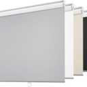 ChrisDowa Cordless Free-Stop 100% Blackout Blinds for Windows, Roller Windows Shades with Thermal Insulated, UV Protection Fabric for Living Room, Office and Home.Grey,26" W X 72" H