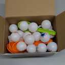 Liliful 48 Pcs Halloween Egg and Spoon Race Game Set Eyeball Spoon Race Game for Halloween Outdoor Fun Games Party Favor Supplies Indoor Activities(Blue, Orange, Red, Green)