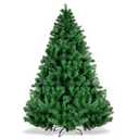 Goplus 6FT PVC Christmas Tree 1000 Tips Hinged Solid Metal Legs