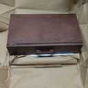 TESLYAR Wood Phone Docking Station with Drawer - Nightstand Organizer - Desk Organizer for Husband - Birthday Gifts for Men, Dad, Anniversary Idea, Key Holder Stand Watch & Accessories (Bourbon Brown)