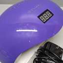 OVLUX 180W UV LED Nail Lamp  Professional Gel Nail Dryer with 57 LEDs, Auto Sensor & LCD Display, Fast Nail Polish Dryer for Gel Polish, UV Light for Gel Nails, All Gel Types, Adapter Included (White)