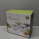 23oz Glass Meal Prep Containers with Lids, Airtight 3-Cup Glass Storage Containers Set, Heat-Resistant BPA-Free for Soup, Leftover, Microwave, Dishwasher, Fridge and Freezer Safe (4 Packs)