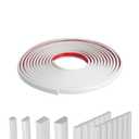 0.39IN Semi-Circular Flexible Peel and Stick Trim Molding Trim(10FT)