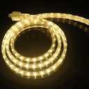 CBconcept UL Listed, 40 Feet, 4300 Lumen, 3000K Warm White, Dimmable, 110-120V AC Flexible Flat LED Strip Rope Light, 720 Units 3528 SMD LEDs, Indoor Outdoor Use, Accessories Included, Ready To Use