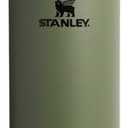 STANLEY IceFlow 2.0 Flip Straw Tumbler with Handle 40 oz | Twist On Lid and Flip Up Straw | Leakproof Water Bottle | Insulated Stainless Steel | BPA-Free | Dried Pine