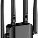 2025 WiFi Extender Signal Booster Covers Up to 10,000 Sq.Ft & 65 Devices, 8X Faster speeds WiFi Repeater with Ethernet Port, Long Range Internet Booster, Easy Setup