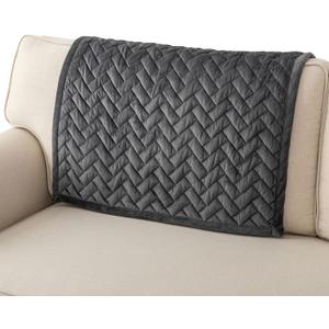 Eismodra Couch Cover,Sectional Couch Covers,Sofa Covers for 3 Cushion Couch,Anti-Slip Sofa Slipcovers for Dogs Cats Kids Loveseat Recliner L Shaped Armrest Backrest,Dark Gray 36''x36''(Only 1 Piece)