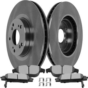 SCITOO Front 11.81" Brake Pads and Rotors Kits Fit For Acura RSX 2002-2006,For Honda Civic 2006-2011