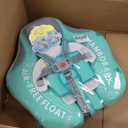Mambobaby Float with Canopy Size Improved Non Inflatable Infant Baby Pool Float Smart Mambo Float Swim Trainer Baby Swim Float Mambo Baby Float Solid Air Free Water Waist Swimming Ring