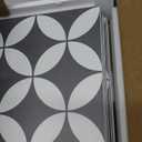 INNO STICKERS 16Sheet Peel and Stick Floor and Wall Tile for Bathroom Kitchen Shower, 9" x 9" Gray Coin SPC SelfAdhesive Vinyl Flooring, Patterned Groutable Backsplash Tile, Cover 9.12 Sq Ft.